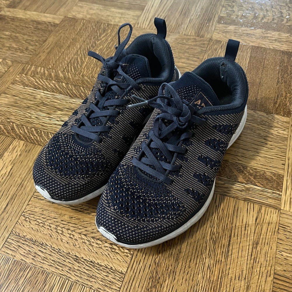 APL Navy and Gold Sneakers Size 7
